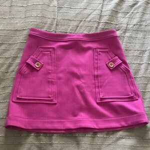 Maeve by Anthropologie Fuchsia Mini Skirt with Pockets